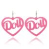 Kinky Cloth Jewelry & Watches Doll Heart Earrings