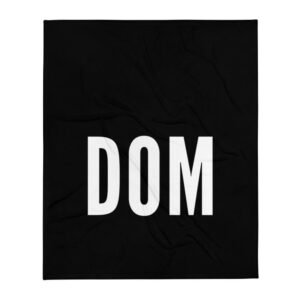 Kinky Cloth DOM Throw Blanket