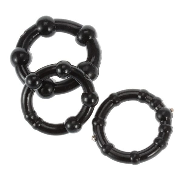 Kinky Cloth Dots Penis Ring 3Pcs/Set