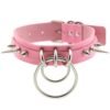 Kinky Cloth 200000162 Double Ring Spiked Choker