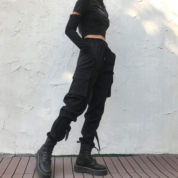 Kinky Cloth 200000366 Black / L Drawstring Cargo Pants