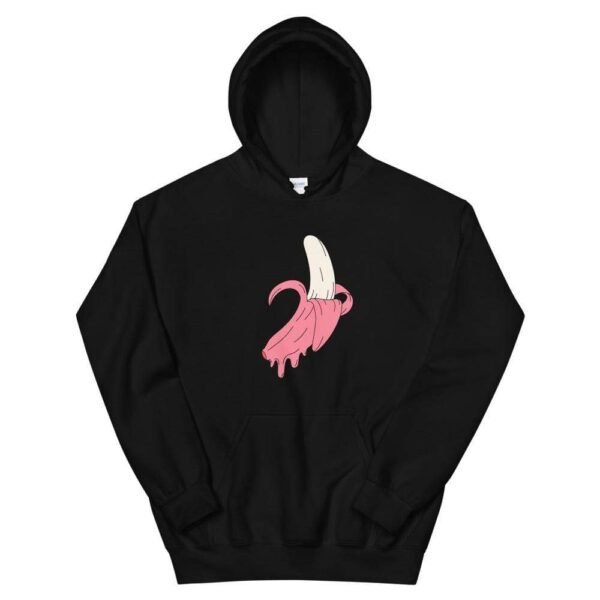 Kinky Cloth Black / S Dripping Pink Banana Unisex Hoodie