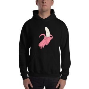 Kinky Cloth Dripping Pink Banana Unisex Hoodie