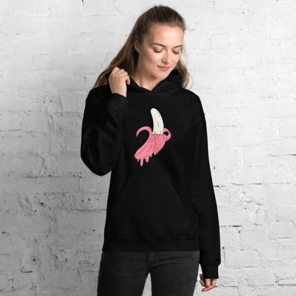 Kinky Cloth Dripping Pink Banana Unisex Hoodie