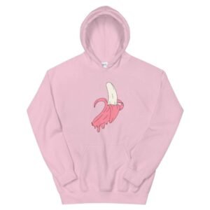 Kinky Cloth Light Pink / S Dripping Pink Banana Unisex Hoodie