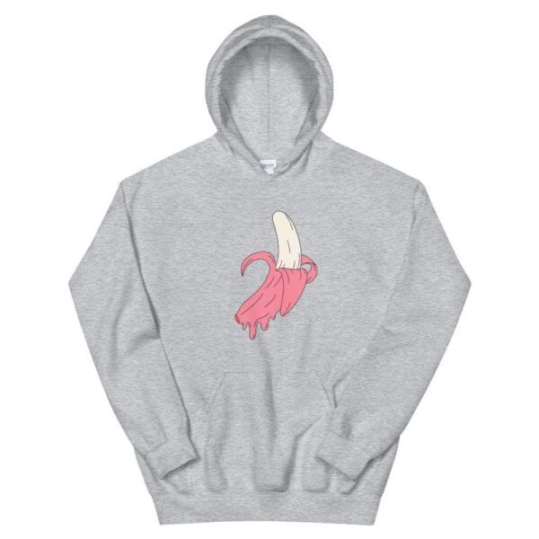 Kinky Cloth Sport Grey / S Dripping Pink Banana Unisex Hoodie