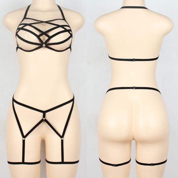 Kinky Cloth Harnesses Elastic Bandage Body Harness