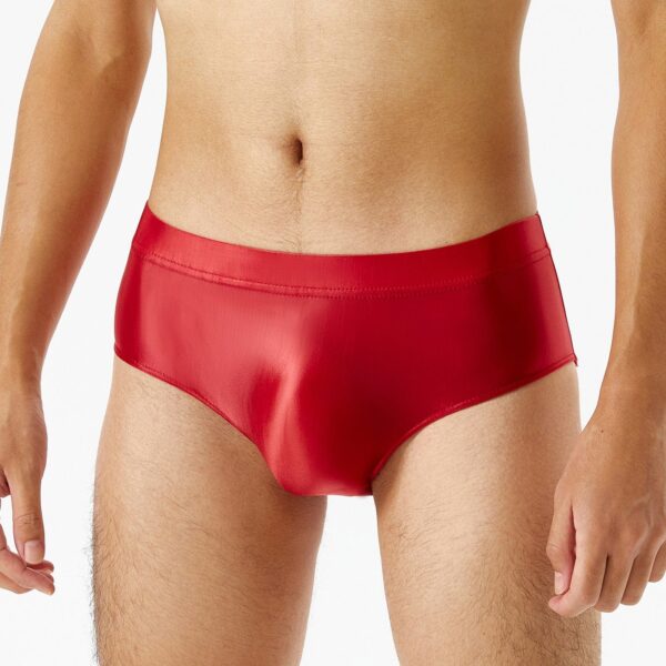 Kinky Cloth Elastic Waistband Men's Glossy Briefs