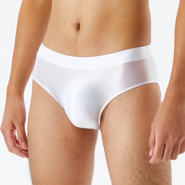 Kinky Cloth Elastic Waistband Men's Glossy Briefs