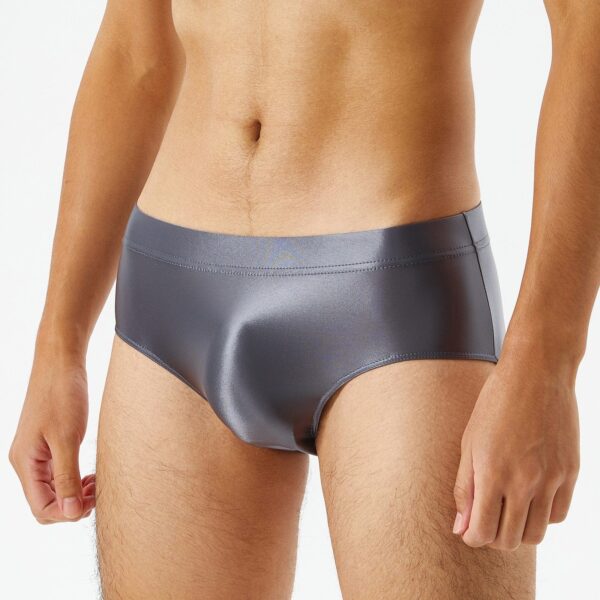 Kinky Cloth Elastic Waistband Men's Glossy Briefs