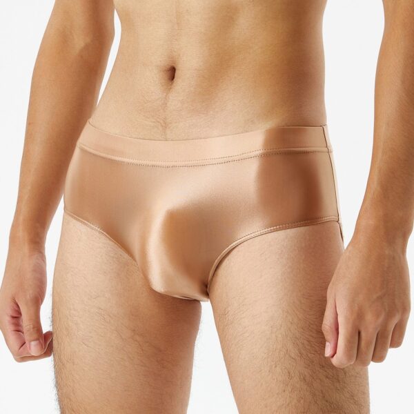 Kinky Cloth Elastic Waistband Men's Glossy Briefs