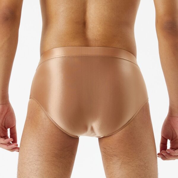 Kinky Cloth Elastic Waistband Men's Glossy Briefs