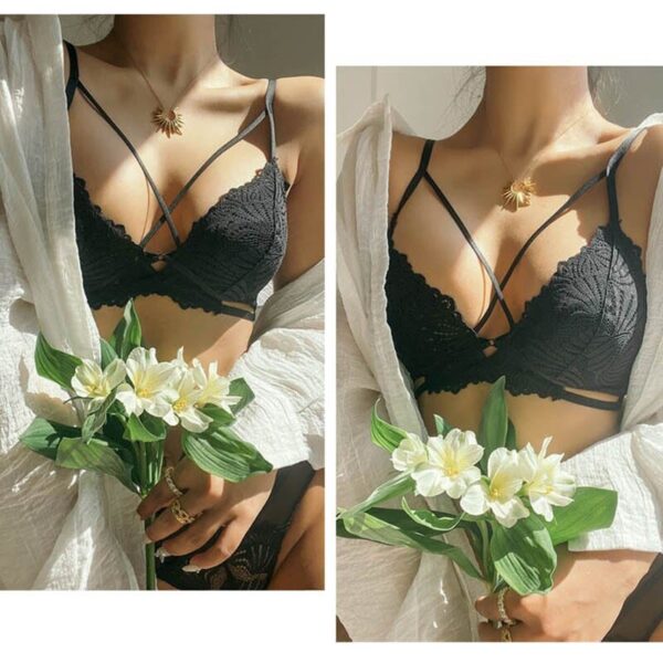 Kinky Cloth Embroidery Bra and Panty Set