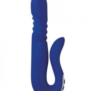 Evolved Novelties Vibrators Eve's Deluxe Thruster Blue Rabbit Style Vibrator