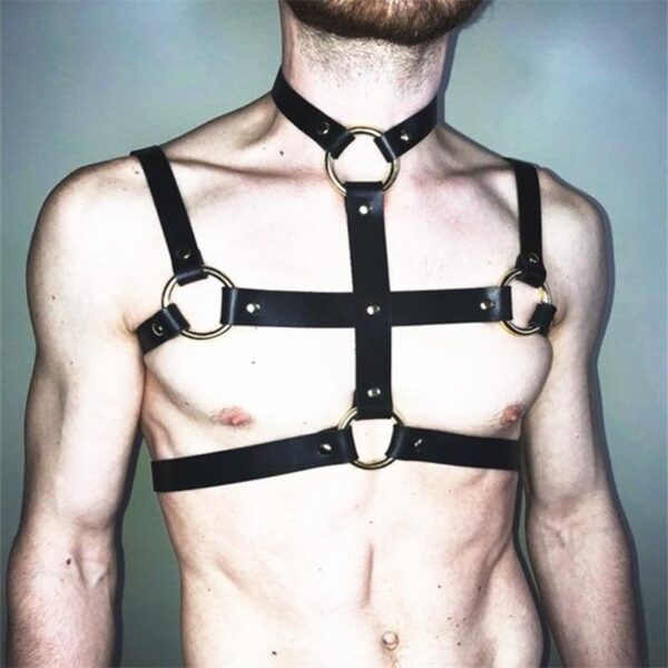 Kinky Cloth 200003585 Fetish Men Leather Harness Belt