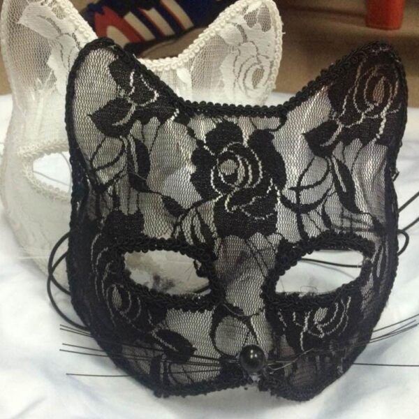 Kinky Cloth Fox Lace Costume Mask