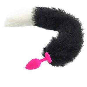 Black & White Duo Tail Plug | Buy Online | Kinky Cloth