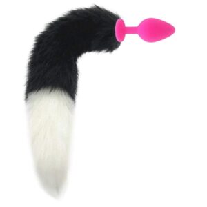 Black & White Duo Tail Plug | Buy Online | Kinky Cloth