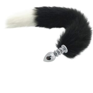 Black & White Duo Tail Plug | Buy Online | Kinky Cloth