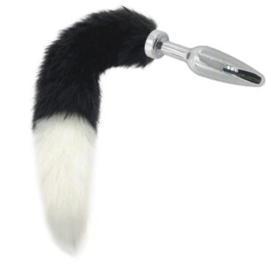 Black & White Duo Tail Plug | Buy Online | Kinky Cloth