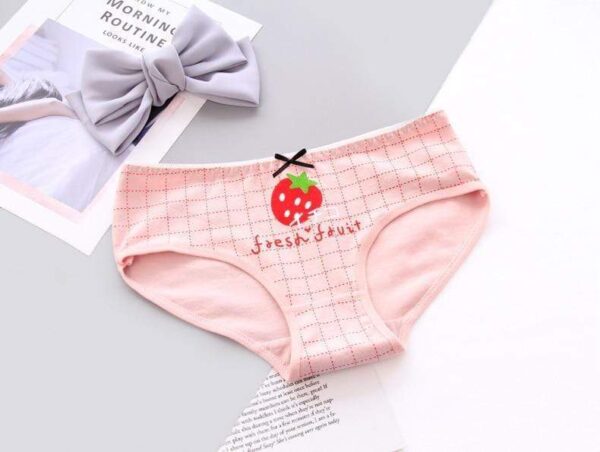 Kinky Cloth 351 Pink / L Fruit Cotton Panties