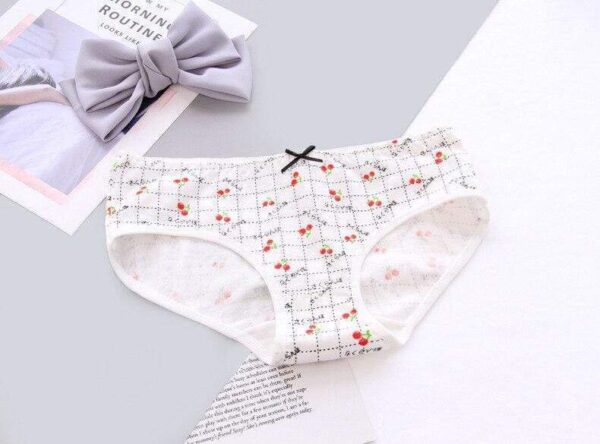 Kinky Cloth 351 White / L Fruit Cotton Panties