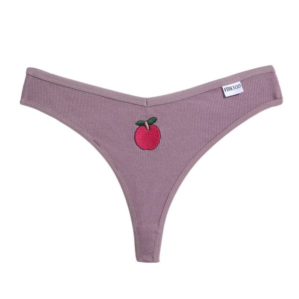 Kinky Cloth Apple / M Fruit Embroidery Panties