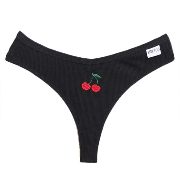 Kinky Cloth Cherry / M Fruit Embroidery Panties