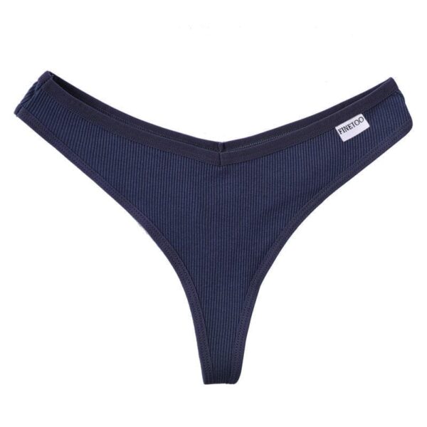 Kinky Cloth Solid Dark blue / M / Fast Shipping Fruit Embroidery Panties