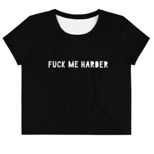 Kinky Cloth XS Fuck Me Harder Crop Top Tee