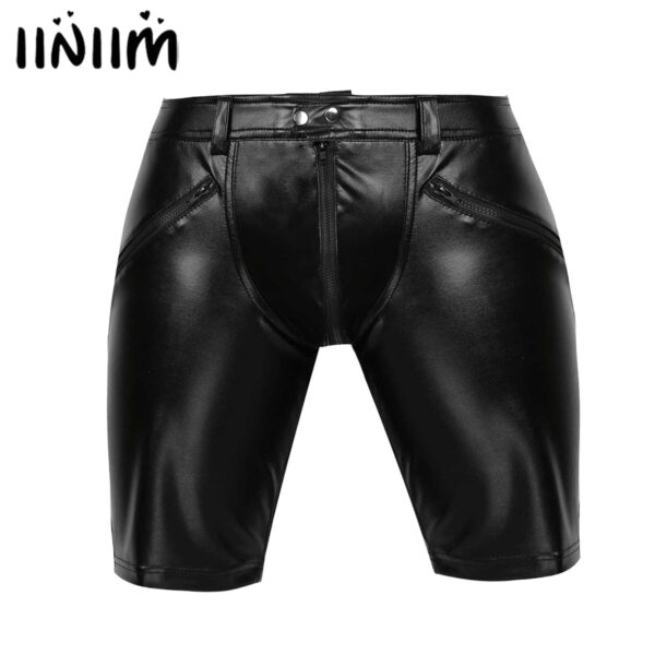 Kinky Cloth Full Zipper Moto Shorts