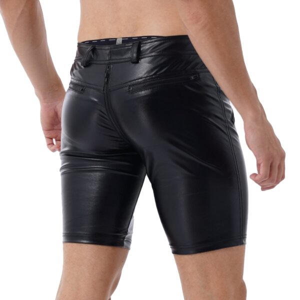 Kinky Cloth Full Zipper Moto Shorts