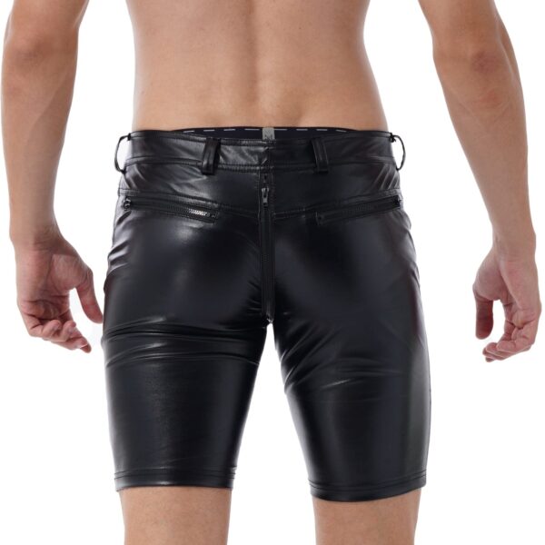 Kinky Cloth Full Zipper Moto Shorts