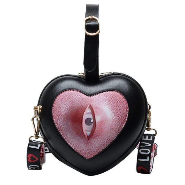 Kinky Cloth 100002856 Black-Style 2 Funny Eyes Clutch Crossbody Bag