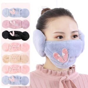 Kinky Cloth 200000393 Fur Face Masks Earmuffs for Adults & Kids