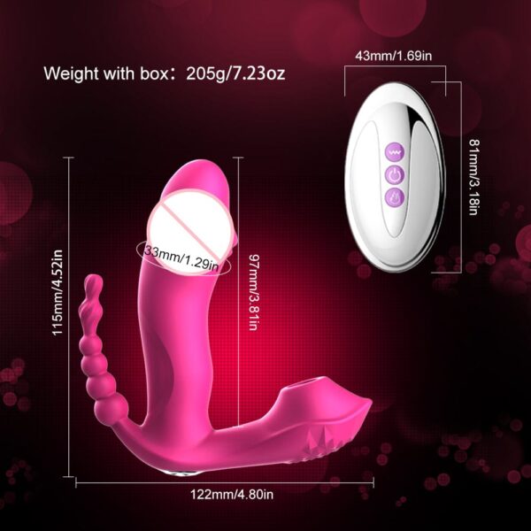 Kinky Cloth G Spot Sucker Vibrating Dildo