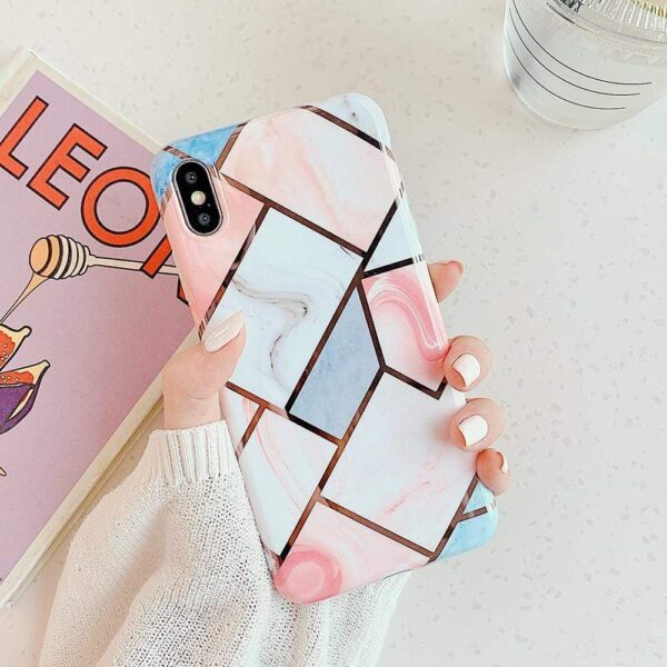 Kinky Cloth 380230 Multicolor2 / For 7 Plus or 8 Plus Geometric Marble Texture Case iPhone Case