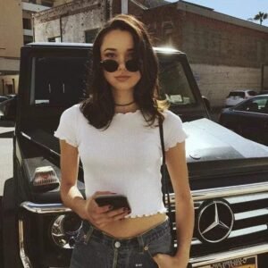 Kinky Cloth Crop Top Girl Next Door Crop Top