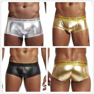 Kinky Cloth Glossy Bulge Pouch Boxer Briefs