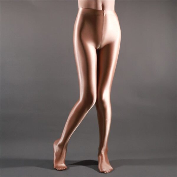 Kinky Cloth brown / M Glossy Opaque Shiny Leggings