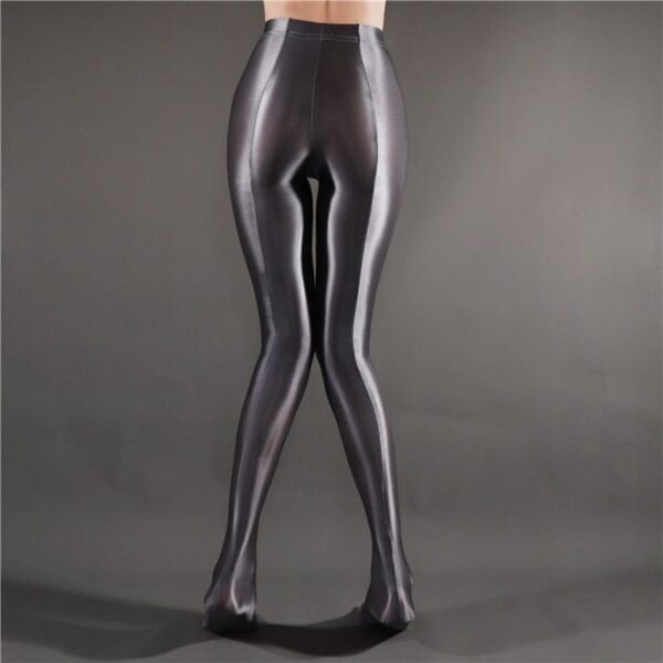 Kinky Cloth gray / M Glossy Opaque Shiny Leggings