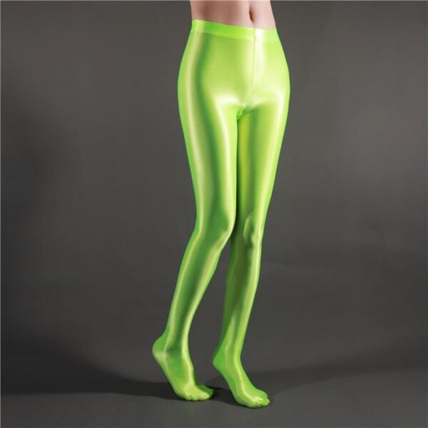 Kinky Cloth green / M Glossy Opaque Shiny Leggings