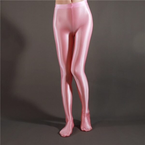 Kinky Cloth pink / M Glossy Opaque Shiny Leggings