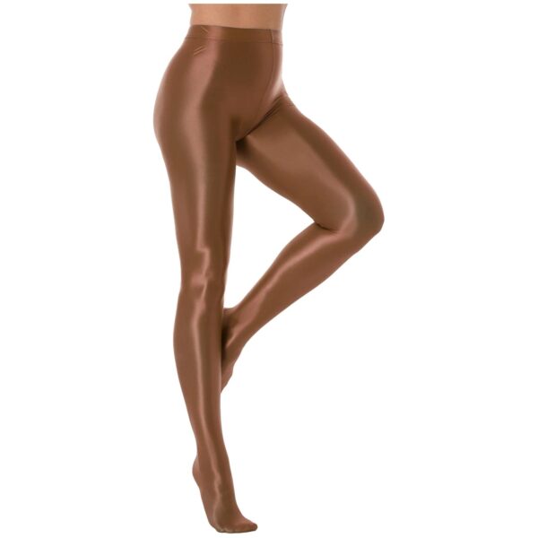 Kinky Cloth Coffee / M Glossy Pantyhose Pants