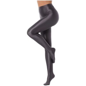 Kinky Cloth Dark Gray / M Glossy Pantyhose Pants