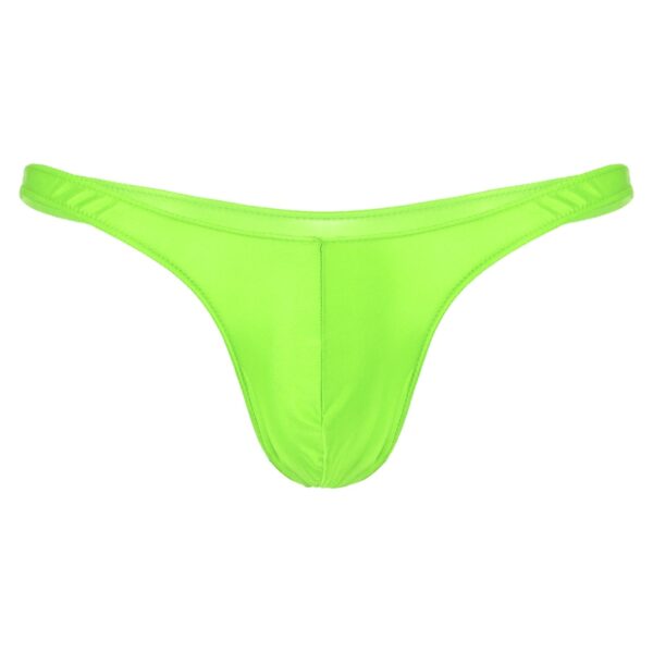 Kinky Cloth Fluorescent Green / M / 1pc Glossy Smooth Men's Thongs