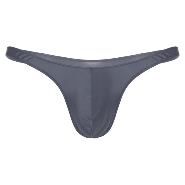 Kinky Cloth Grey / M / 1pc Glossy Smooth Men's Thongs