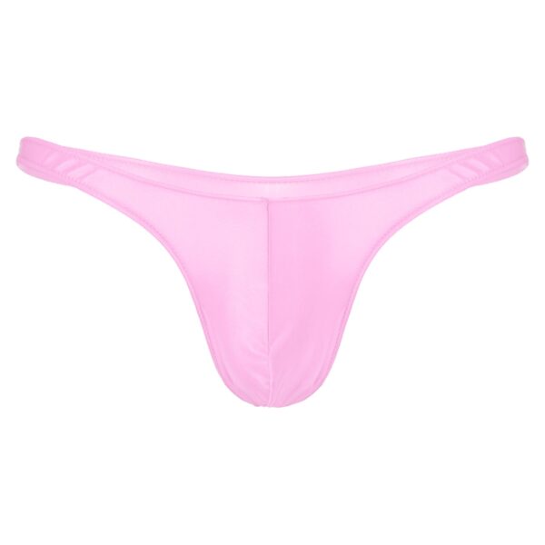 Kinky Cloth Pink / M / 1pc Glossy Smooth Men's Thongs