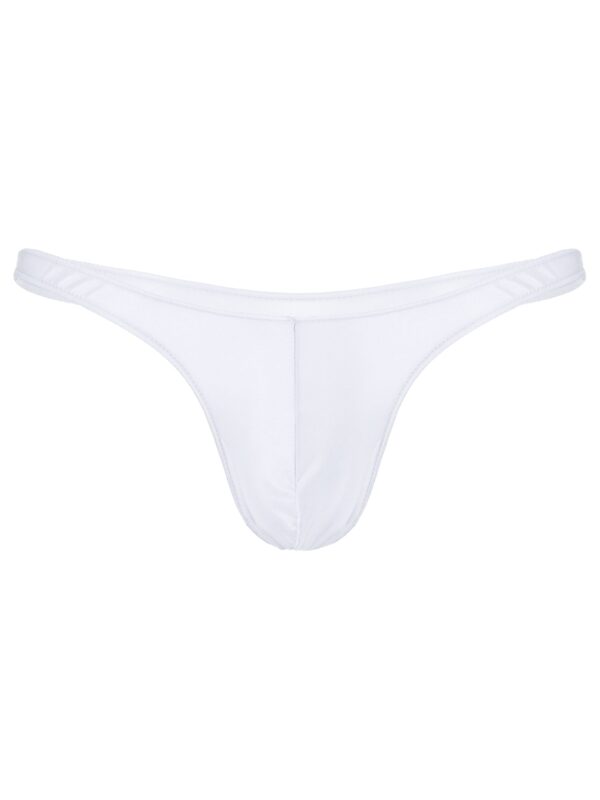 Kinky Cloth White / M / 1pc Glossy Smooth Men's Thongs