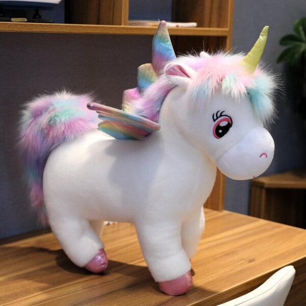 Kinky Cloth 100001765 White Unicorn / About 35X30cm Glowing Wings Plush Unicorns